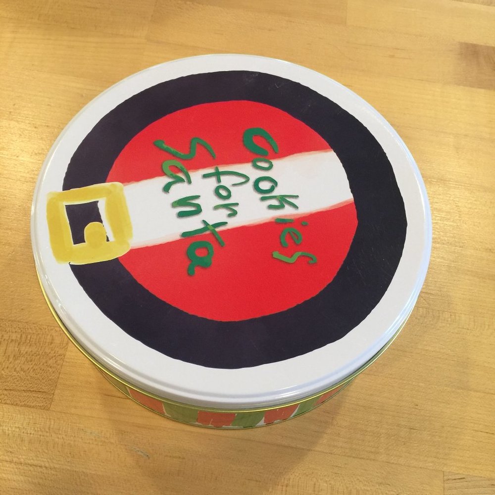 Santa Cookie Tin